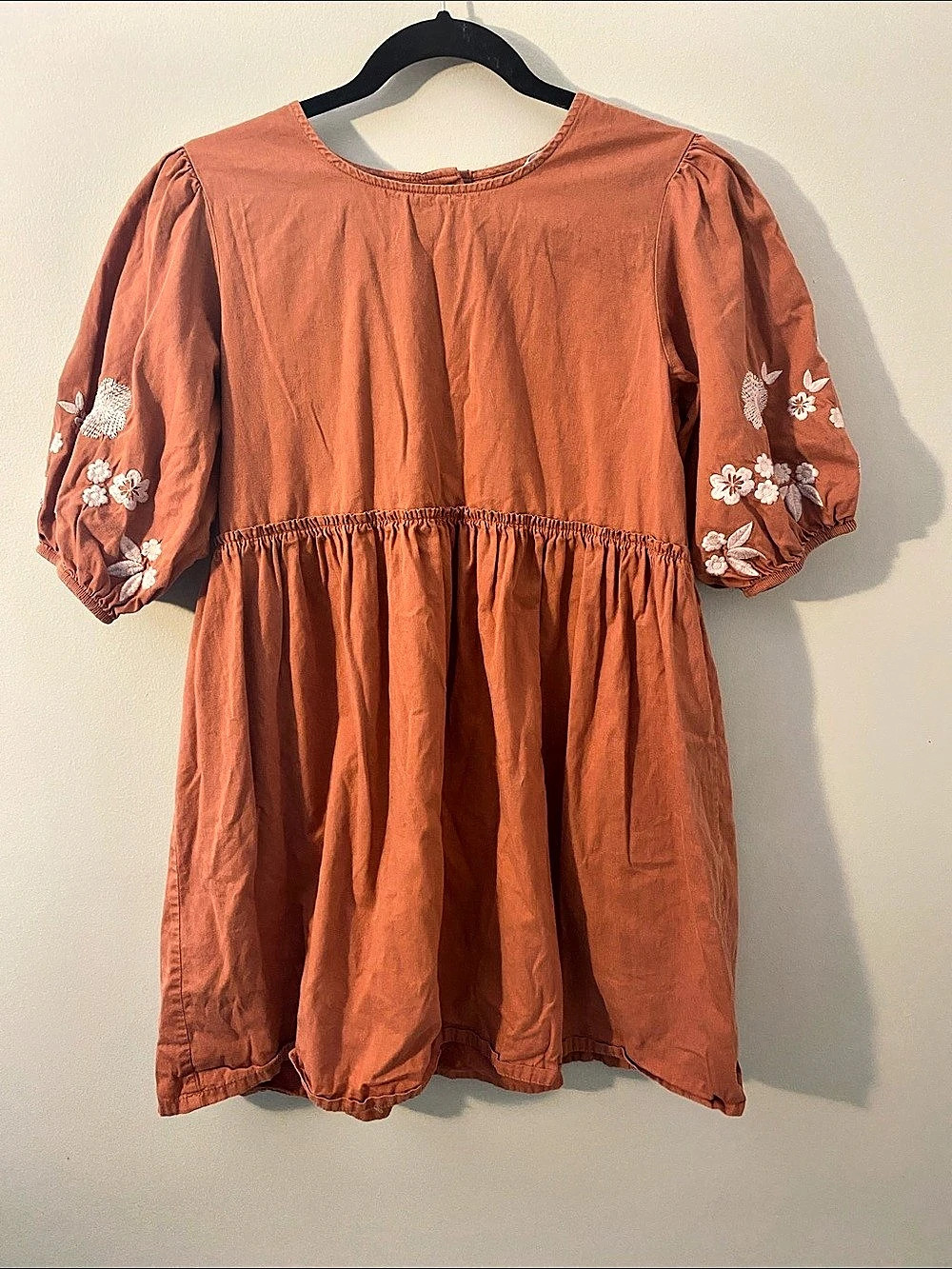 Wonder Nation Floral Mini Dress in Orange Size XL (14-16)